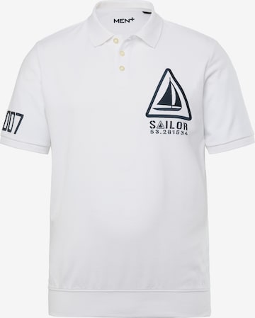 Men Plus Shirt in Wit: voorkant