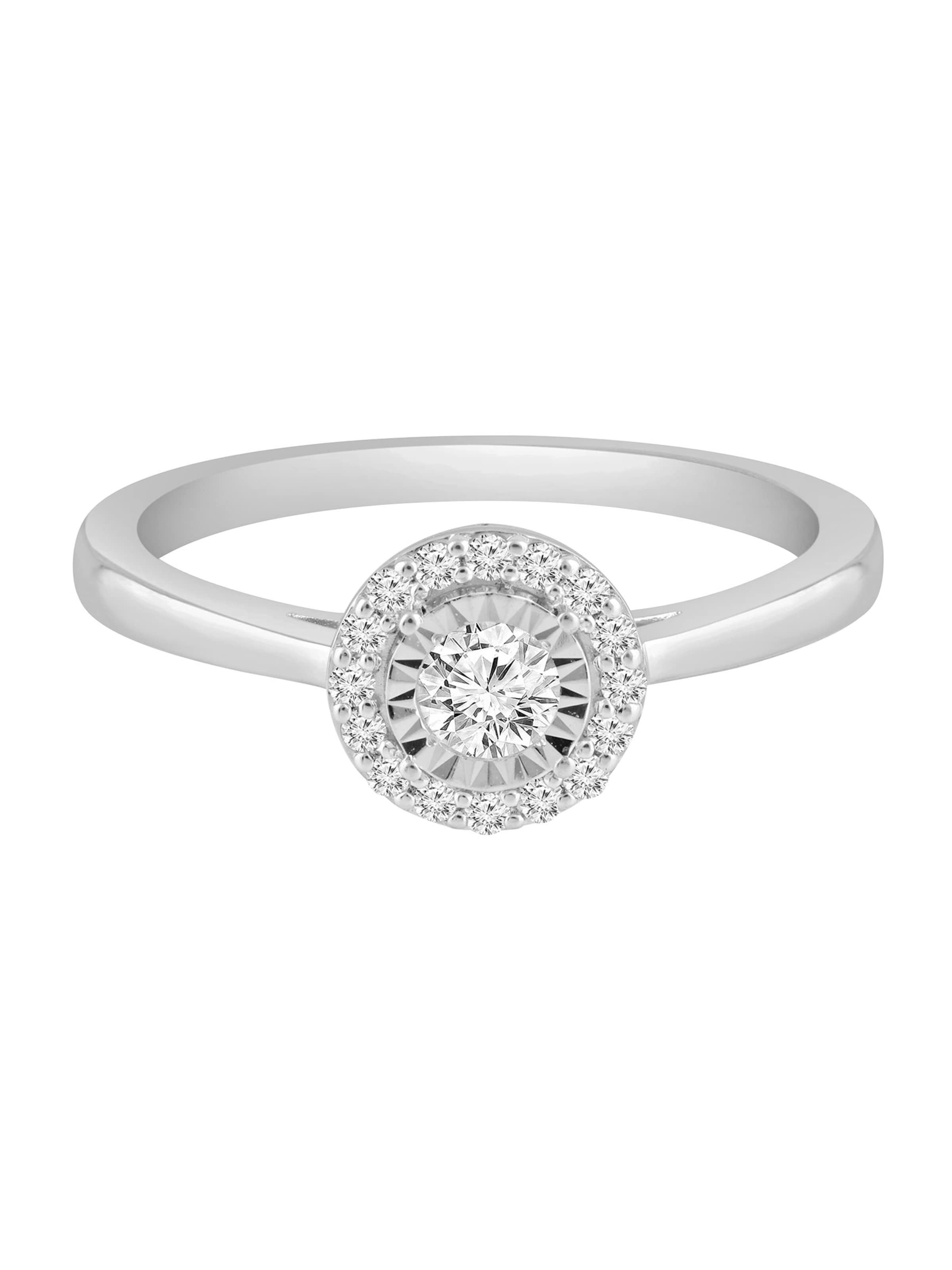 Diamant Exquis Ring in Silver: front