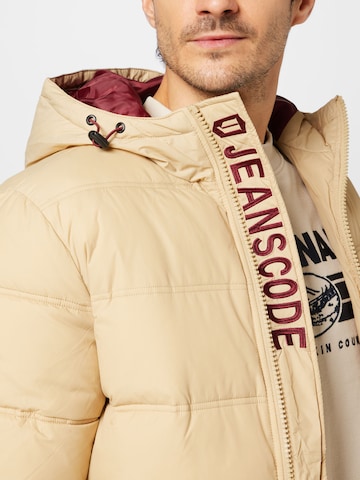 Coupe regular Veste d’hiver 'Adrian' INDICODE JEANS en beige