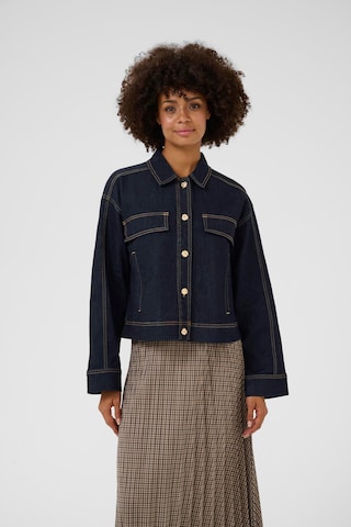 Veste mi-saison CULTURE en bleu : devant