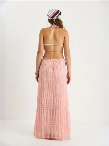 Completo pantalone di Bianco Lucci in rosa