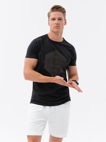 T-Shirt 'S1753' Ombre en noir : devant