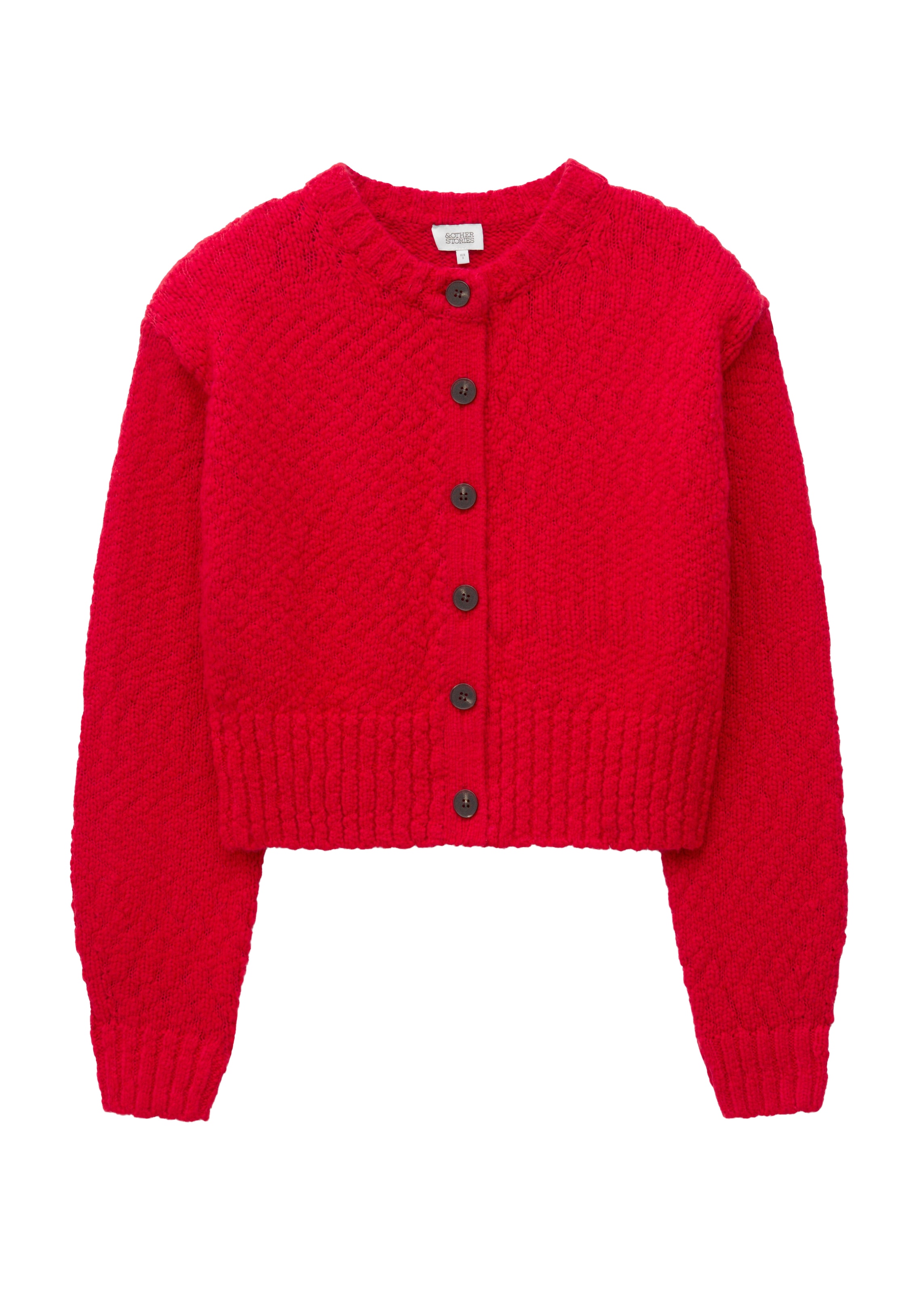 & Other Stories - Cárdigan en rojo: frente