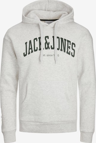 JACK & JONES Sweatshirt 'Josh' i vit: framsida