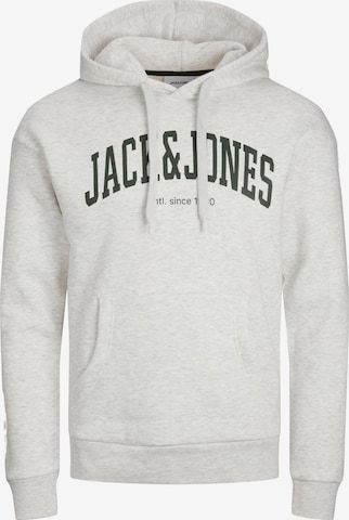 JACK & JONES Sweatshirt 'Josh' i hvid: forside