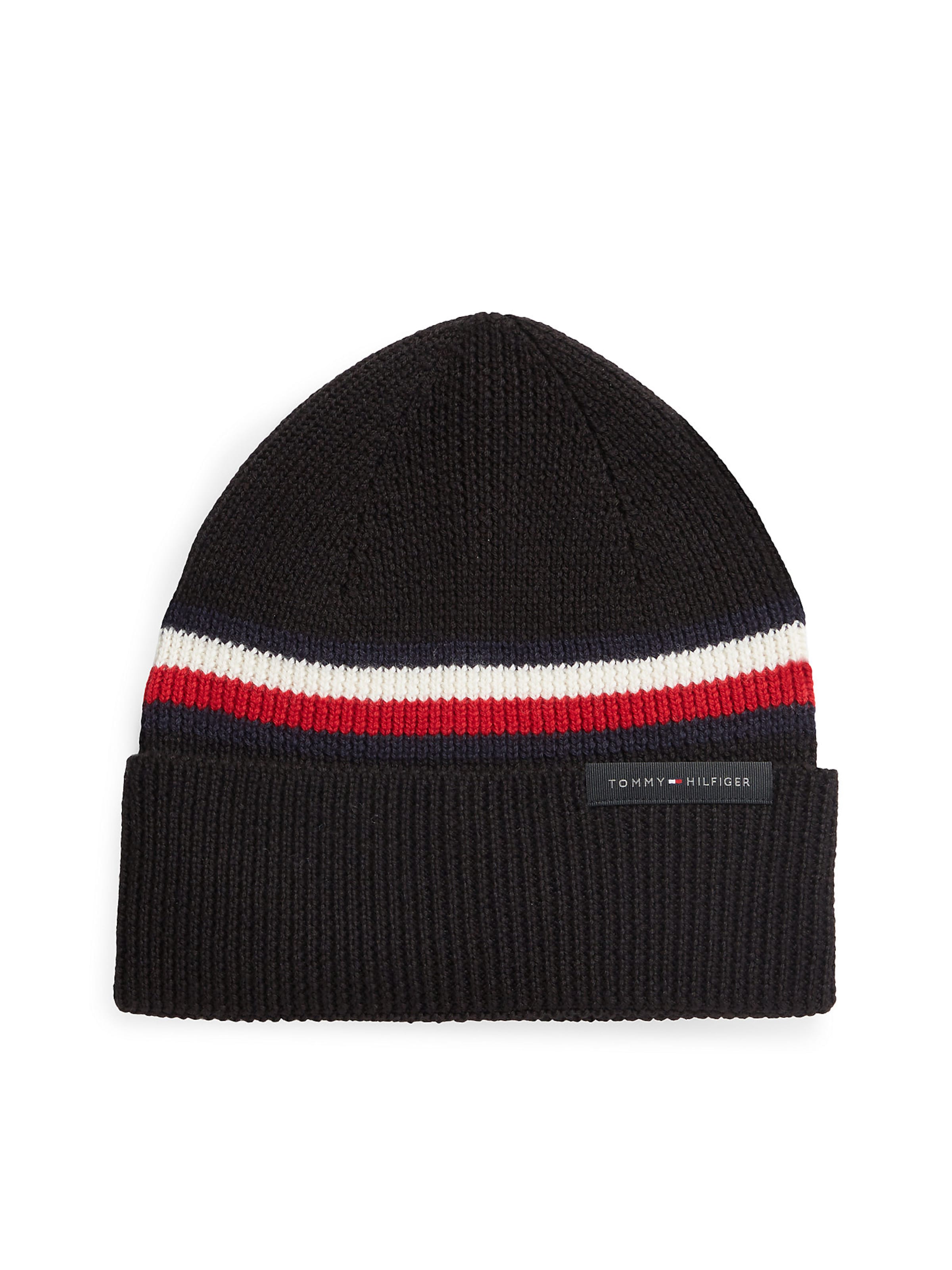 TOMMY HILFIGER Mütze in Schwarz: Vorderseite
