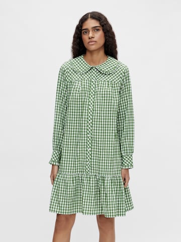 OBJECT Shirt Dress 'Bodil' in Green: front