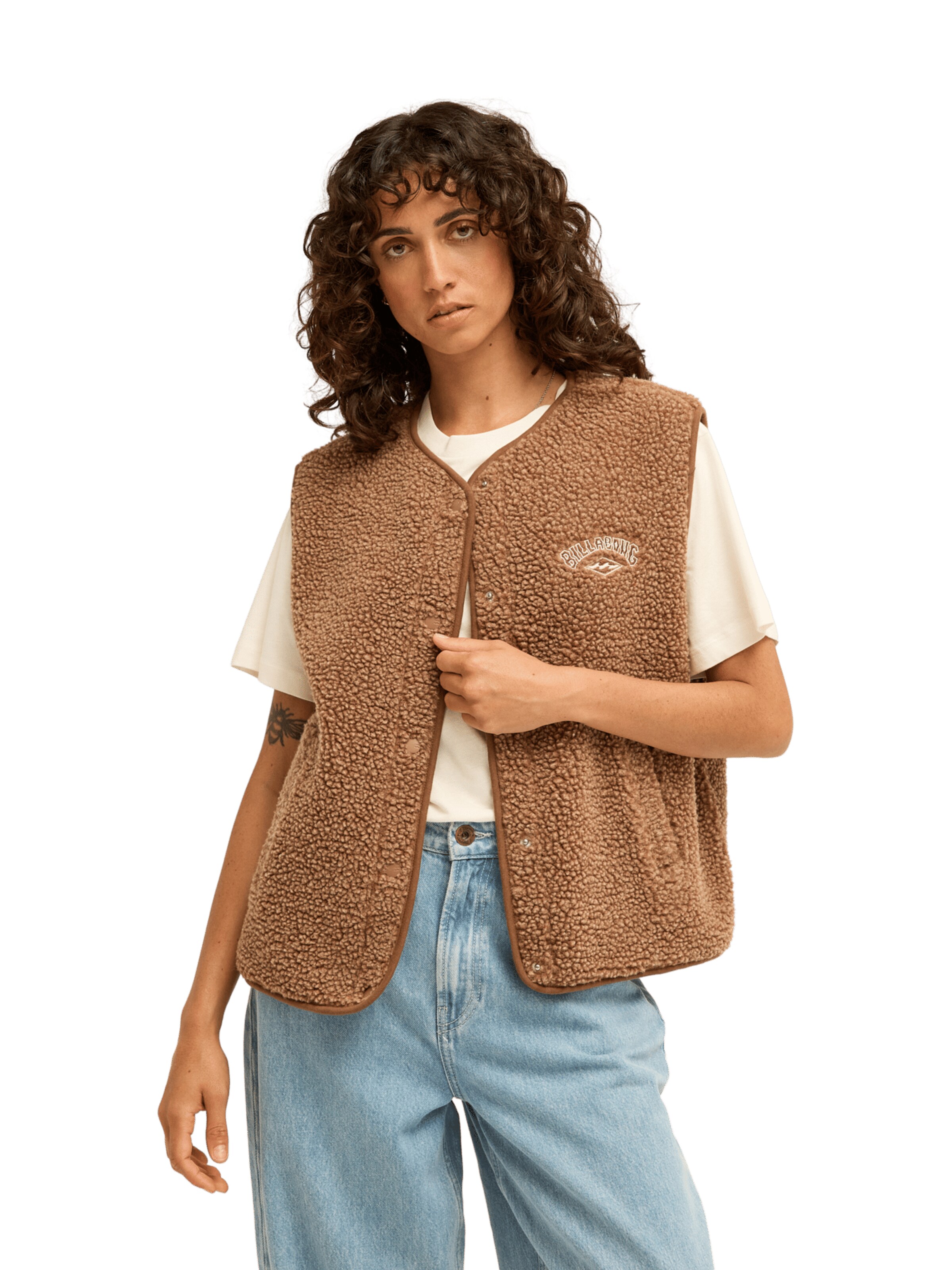 BILLABONG Vest 'Be Happy' in Brown: front