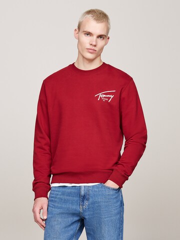 Tommy Jeans Sweatshirt in Rot: predná strana