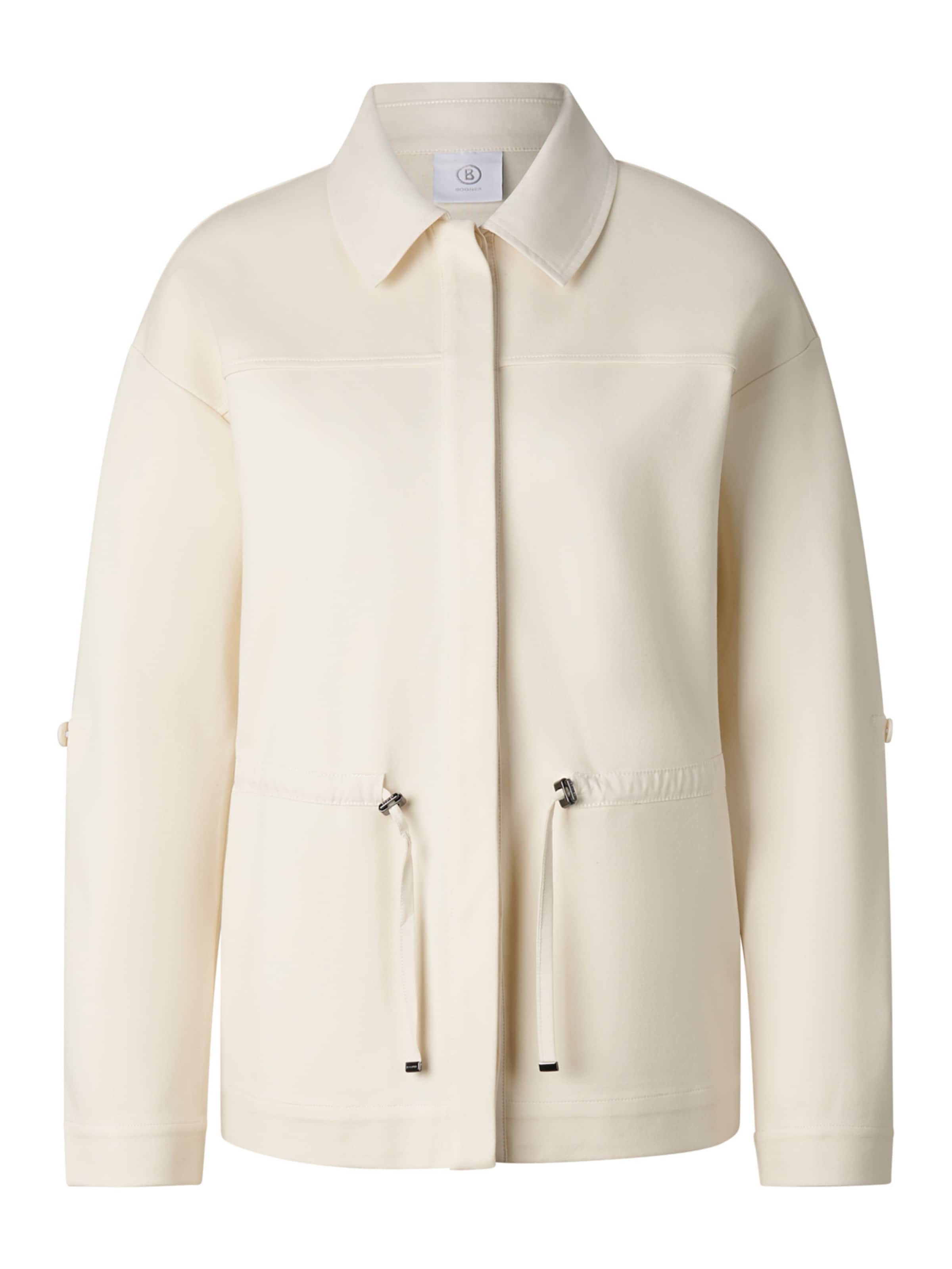 BOGNER Zip-Up Hoodie 'Paloma' in Beige: front