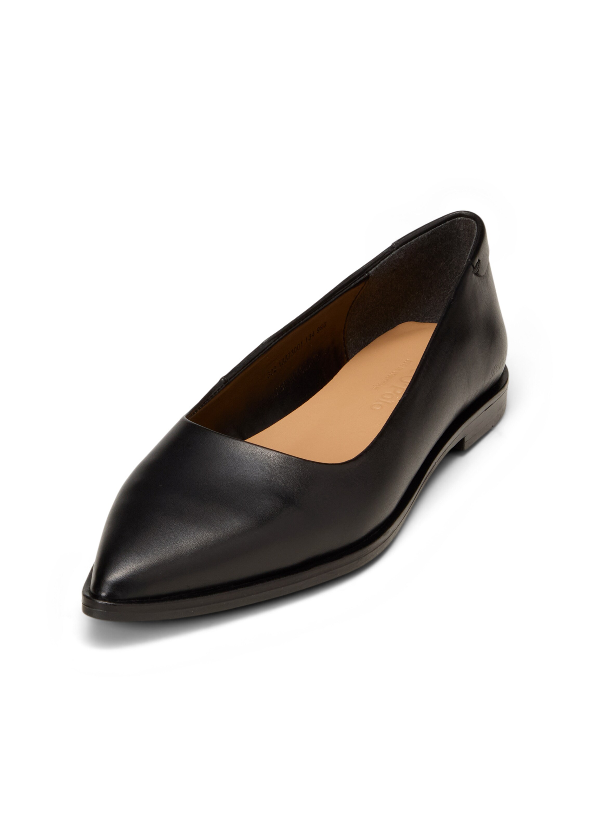 Marc O'Polo Ballerina 'Camilla' in Schwarz: Vorderseite