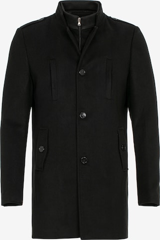 Redbridge Between-Seasons Coat 'Coventry' in Black: front