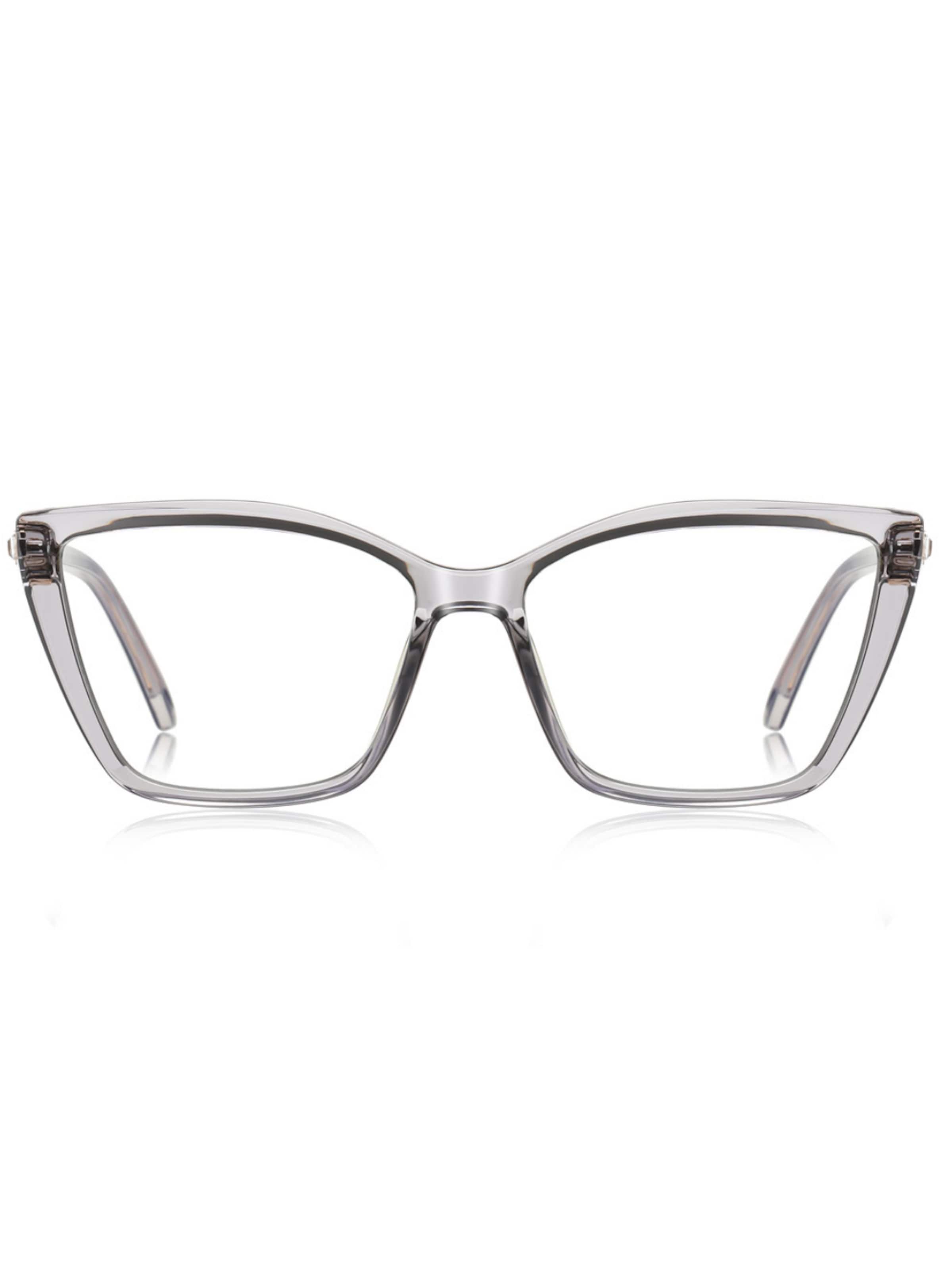 VEYREY Glasses 'Damen Cat-eye Blaulichthemmende Brillen Für Frauen Techale' in Transparent: front