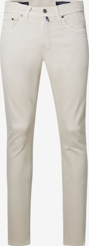 Effilé Jean 'Lyon' PIERRE CARDIN en beige : devant