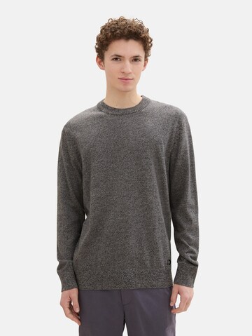 TOM TAILOR DENIM Sweater in Grey: front