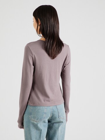 T-shirt 'Milly' WEEKDAY en marron