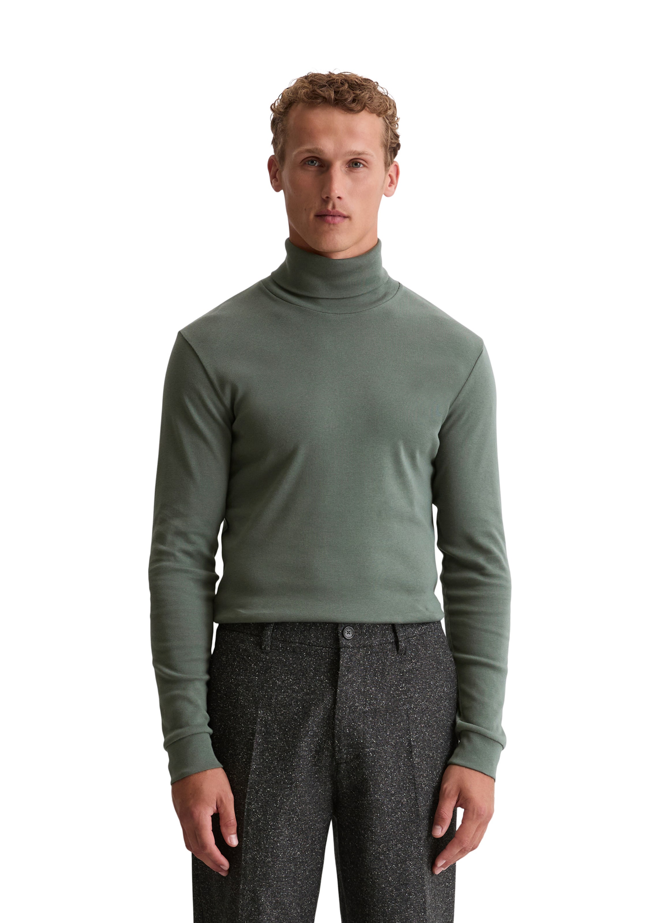 Marc O'Polo Shirt in Groen: voorkant