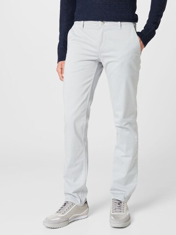 Coupe slim Pantalon chino BOSS en gris : devant