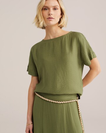 WE Fashion - Blusa en verde: frente