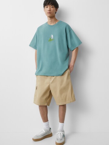 Pull&Bear T-Shirt in Grün