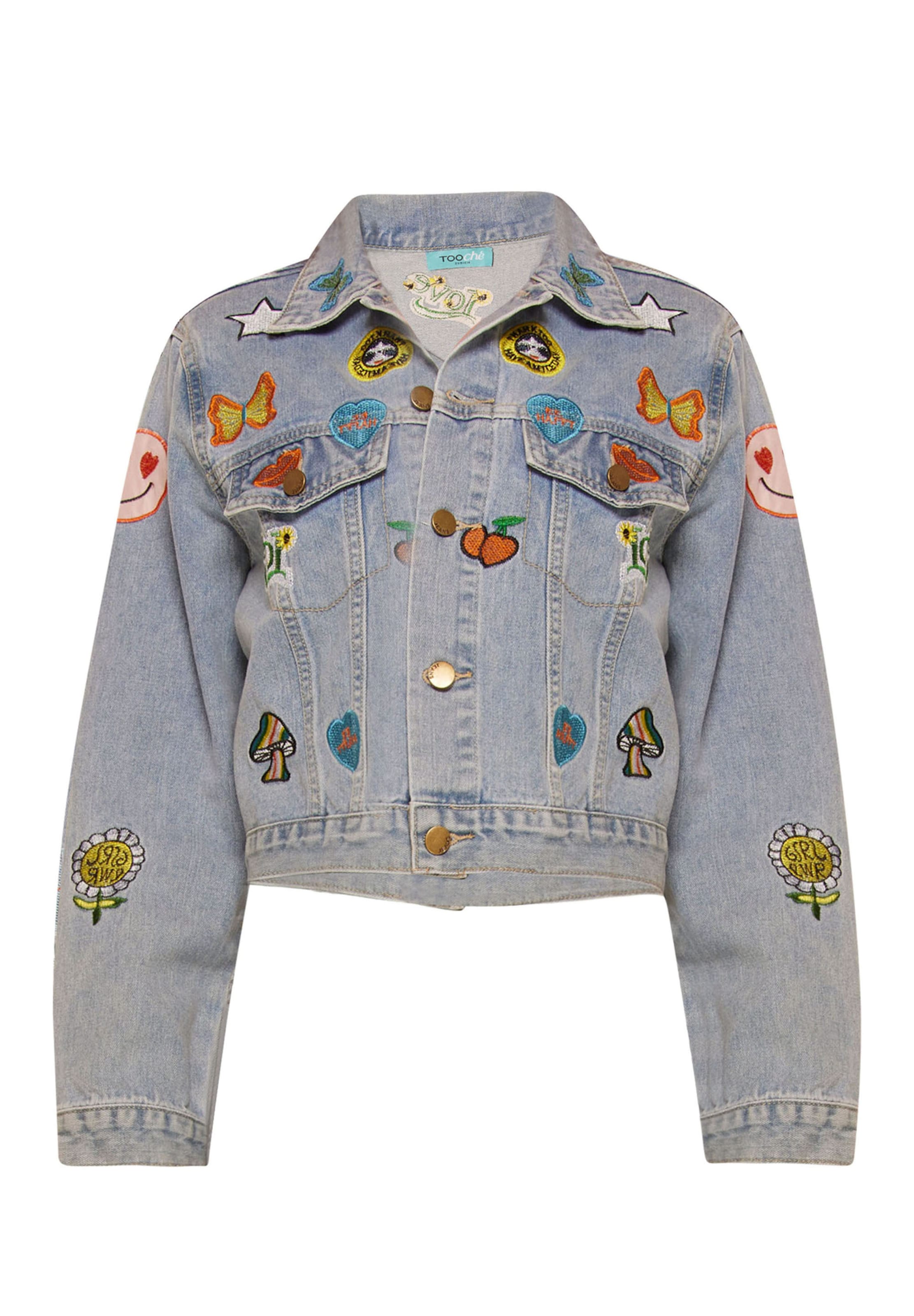 TOOche Between-season jacket in Blue: front