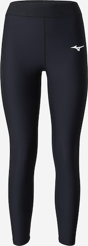 MIZUNO - Skinny Pantalón deportivo 'Mizuno' en negro: frente