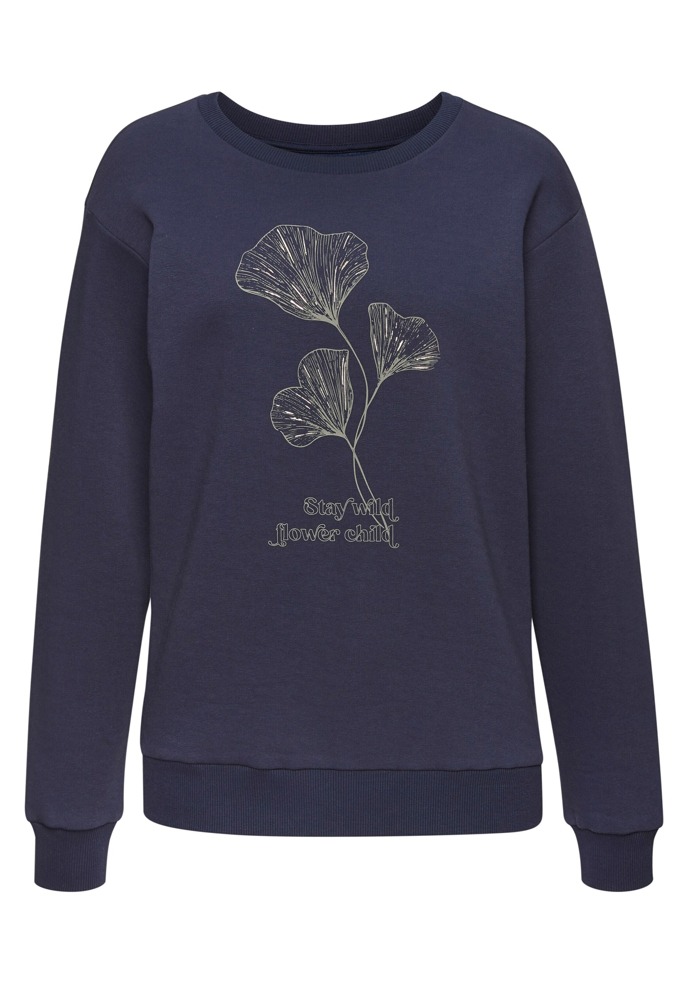 LASCANASweater majica - plava boja: prednji dio