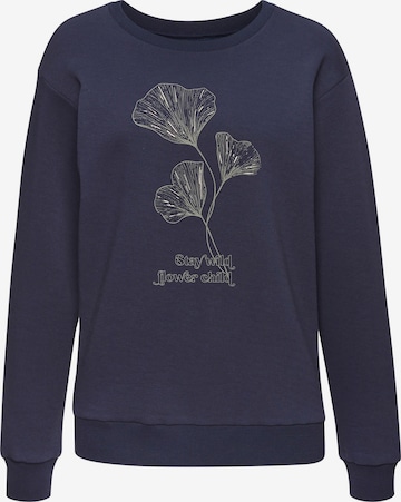 LASCANASweater majica - plava boja: prednji dio