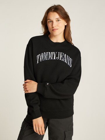 Tommy Jeans Sweatshirt in Schwarz: Vorderseite