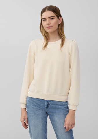 s.Oliver Sweatshirt in Beige: Vorderseite