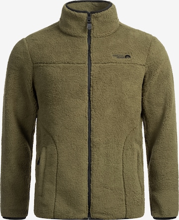Veste en polaire fonctionnelle Arctic Seven en vert : devant