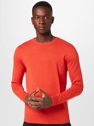 TOM TAILOR Regular fit Trui in Rood: voorkant