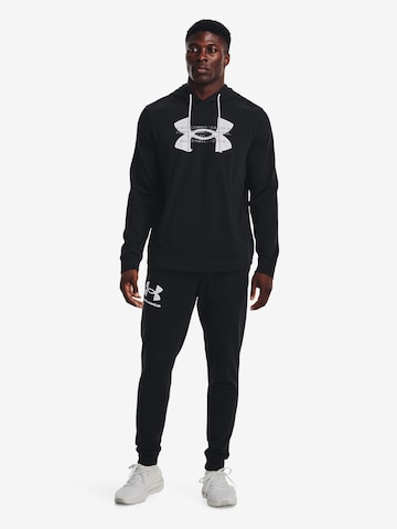 UNDER ARMOUR Sportsweatshirt 'Rival Terry' in Zwart