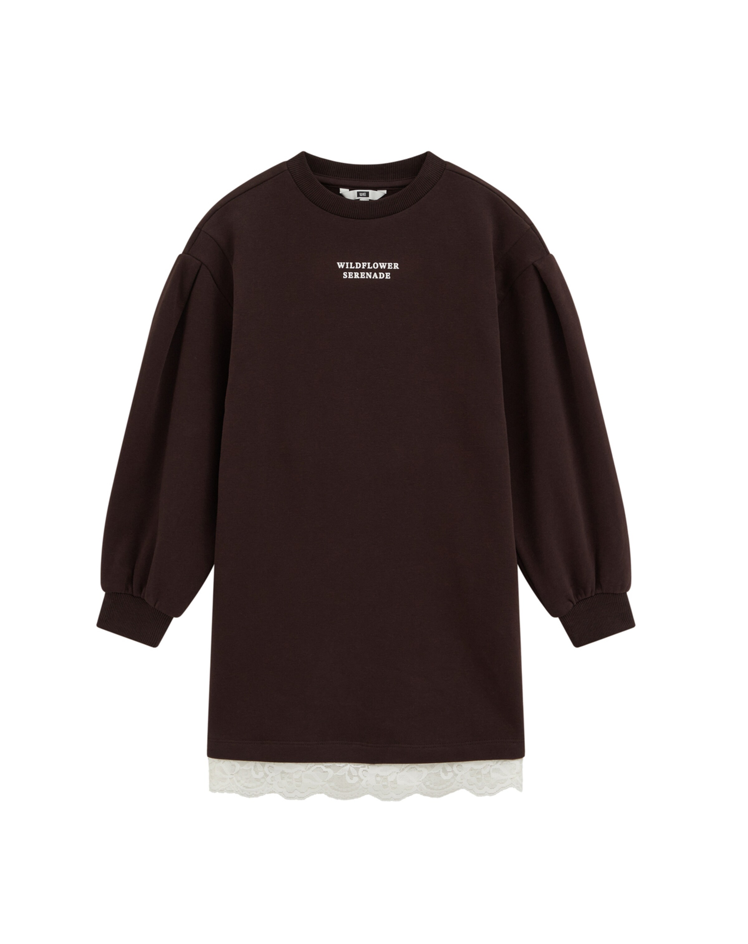WE Fashion Рокля в кафяво: отпред