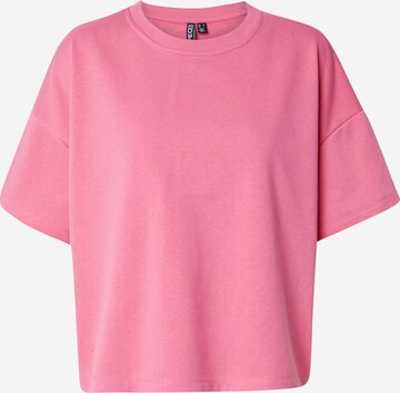 Sweat-shirt 'CHILLI' PIECES en rose : devant