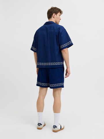JACK & JONES - Pierna ancha Pantalón en azul