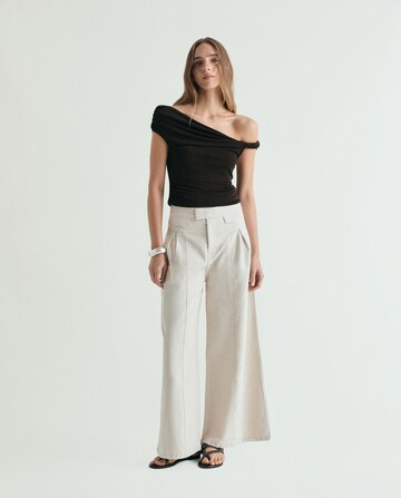Scalpers Regular Org Linen Pant ' ' in Beige: Vorderseite