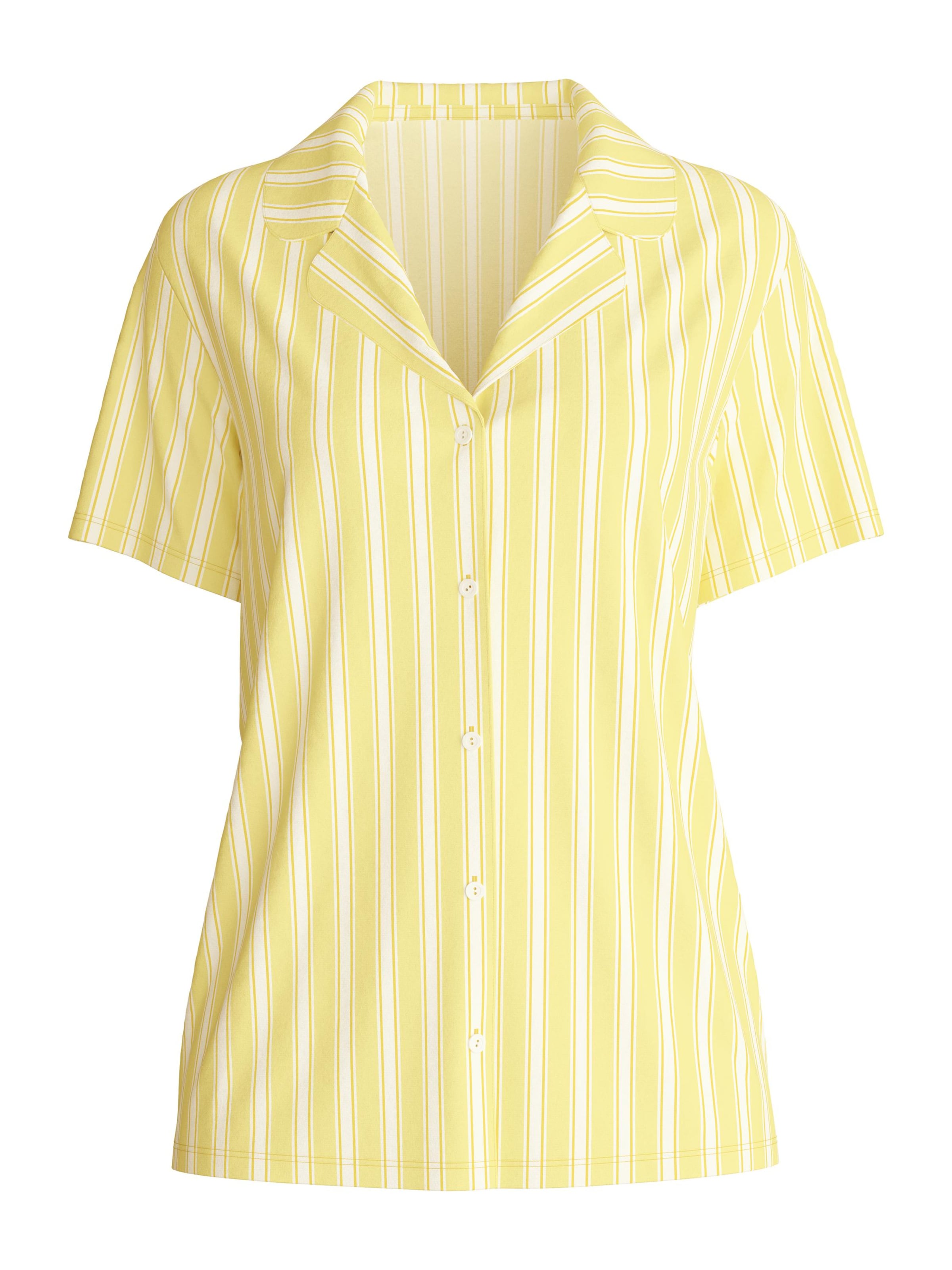 CALIDA Schlafshirt 'Favourites Ocean'‌‌‌‌ in Gelb: Vorderseite