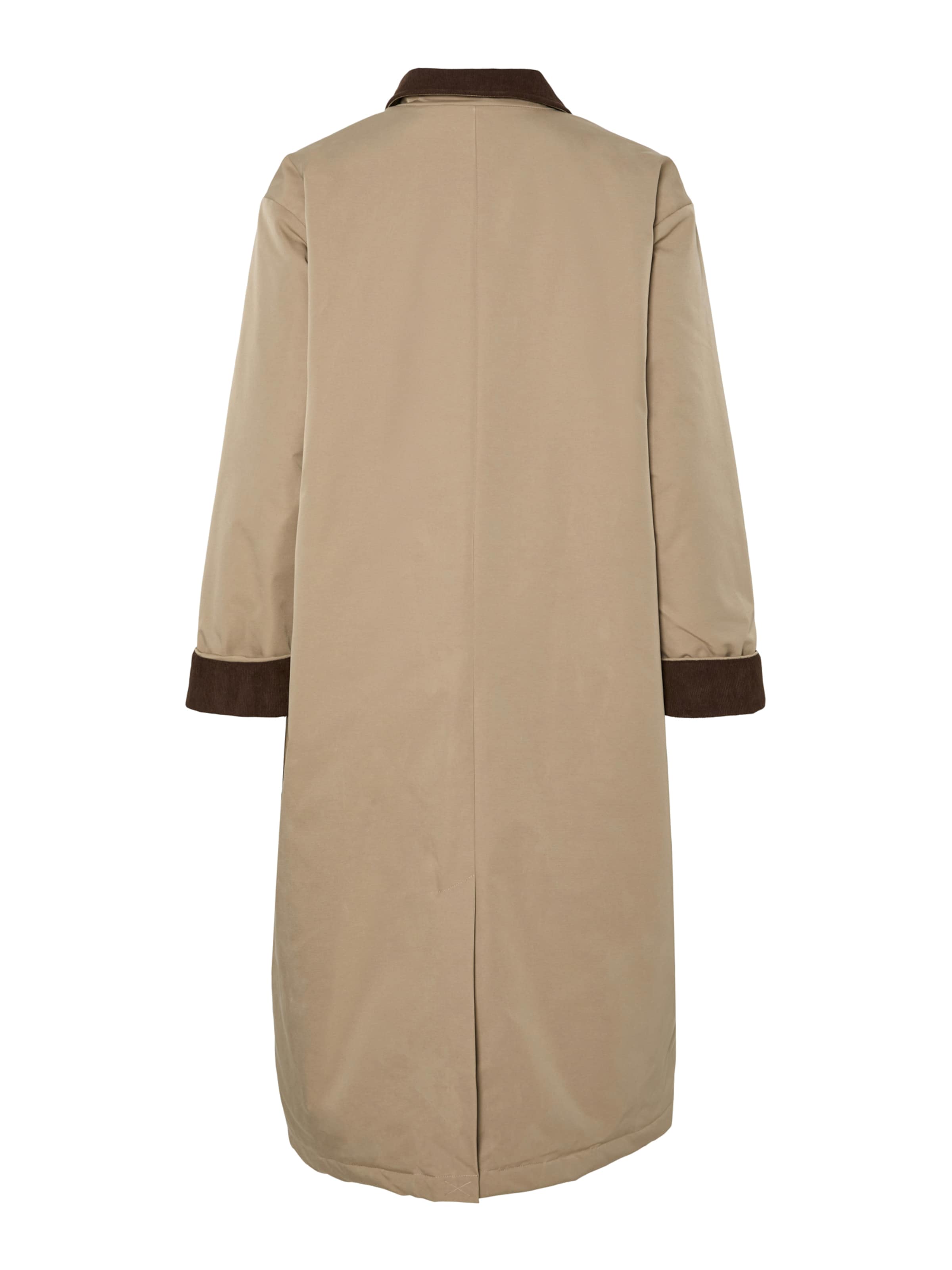 PIECES Преходно палто 'JORMA' в сиво