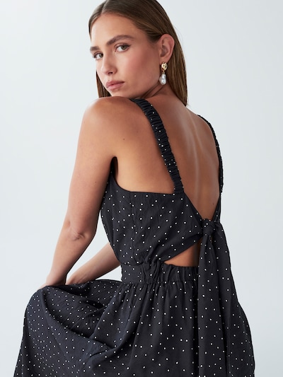 Willa Robe 'Liliana' en noir / blanc, Vue avec produit