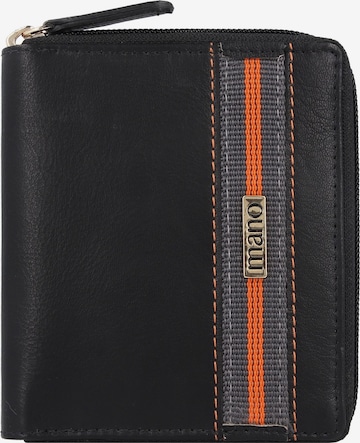 mano Wallet 'Don Leonardo' in Black: front