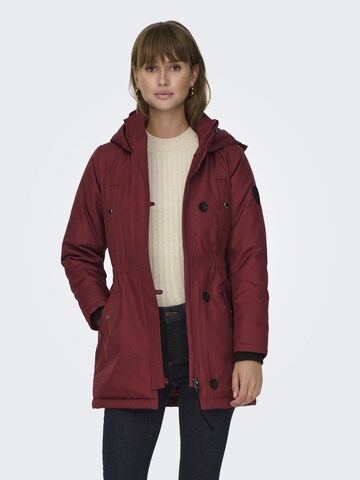 Parka mi-saison ONLY en rouge : devant