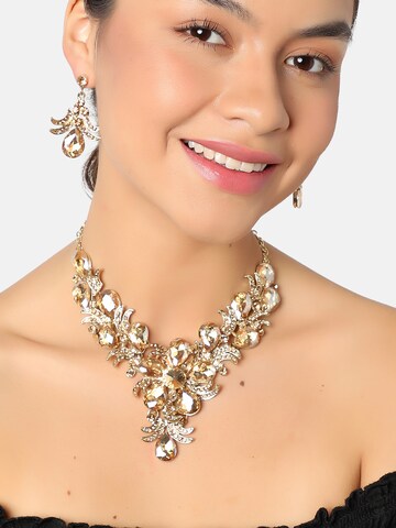 SOHI Schmuckset 'Sachin' in Gold: Vorderseite