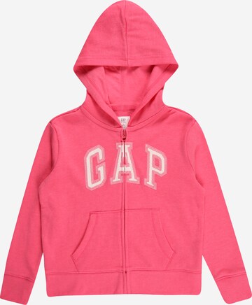 GAP Sweatjacke in Pink: predná strana