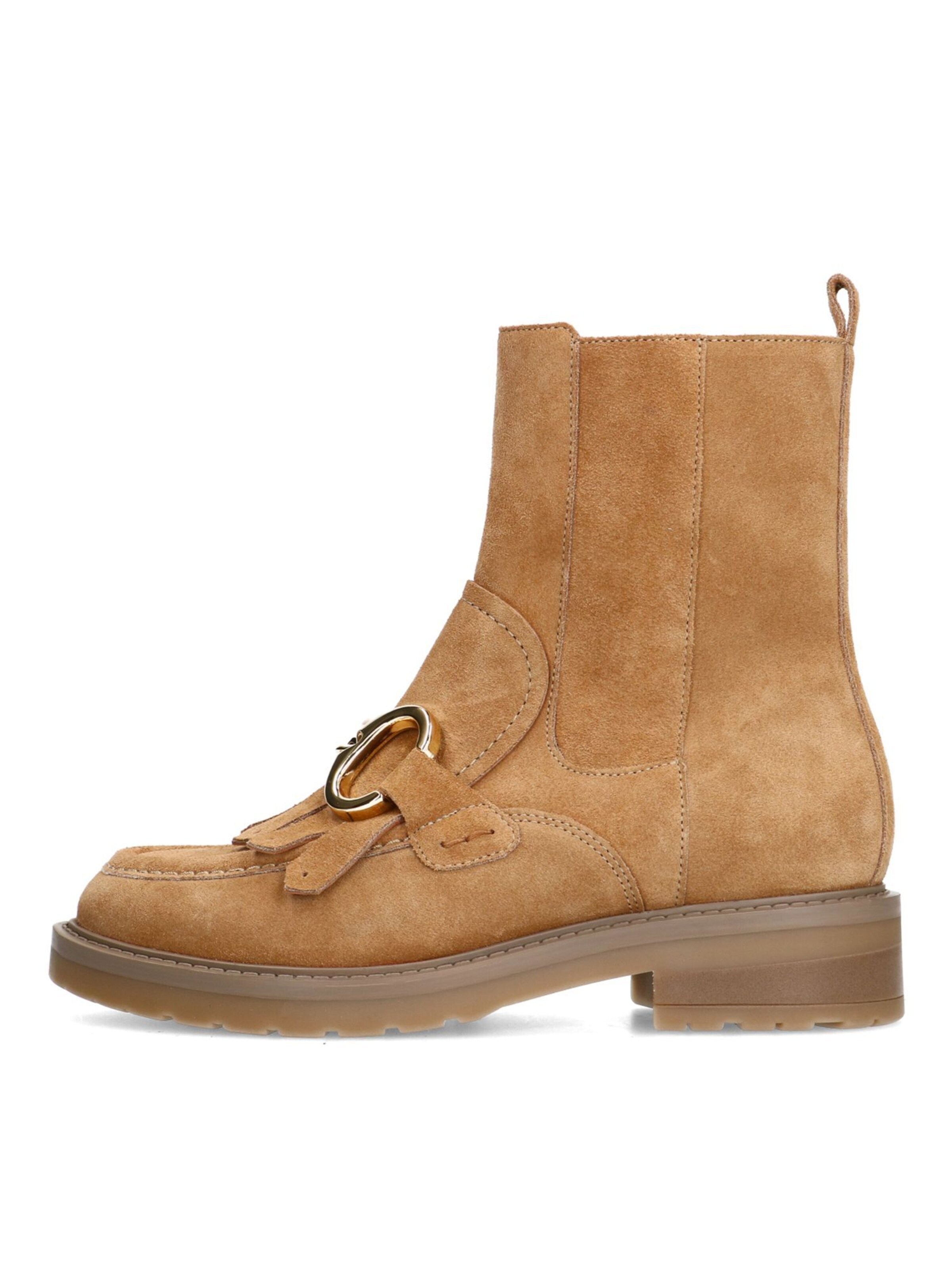 MANFIELD Stiefelette in Beige