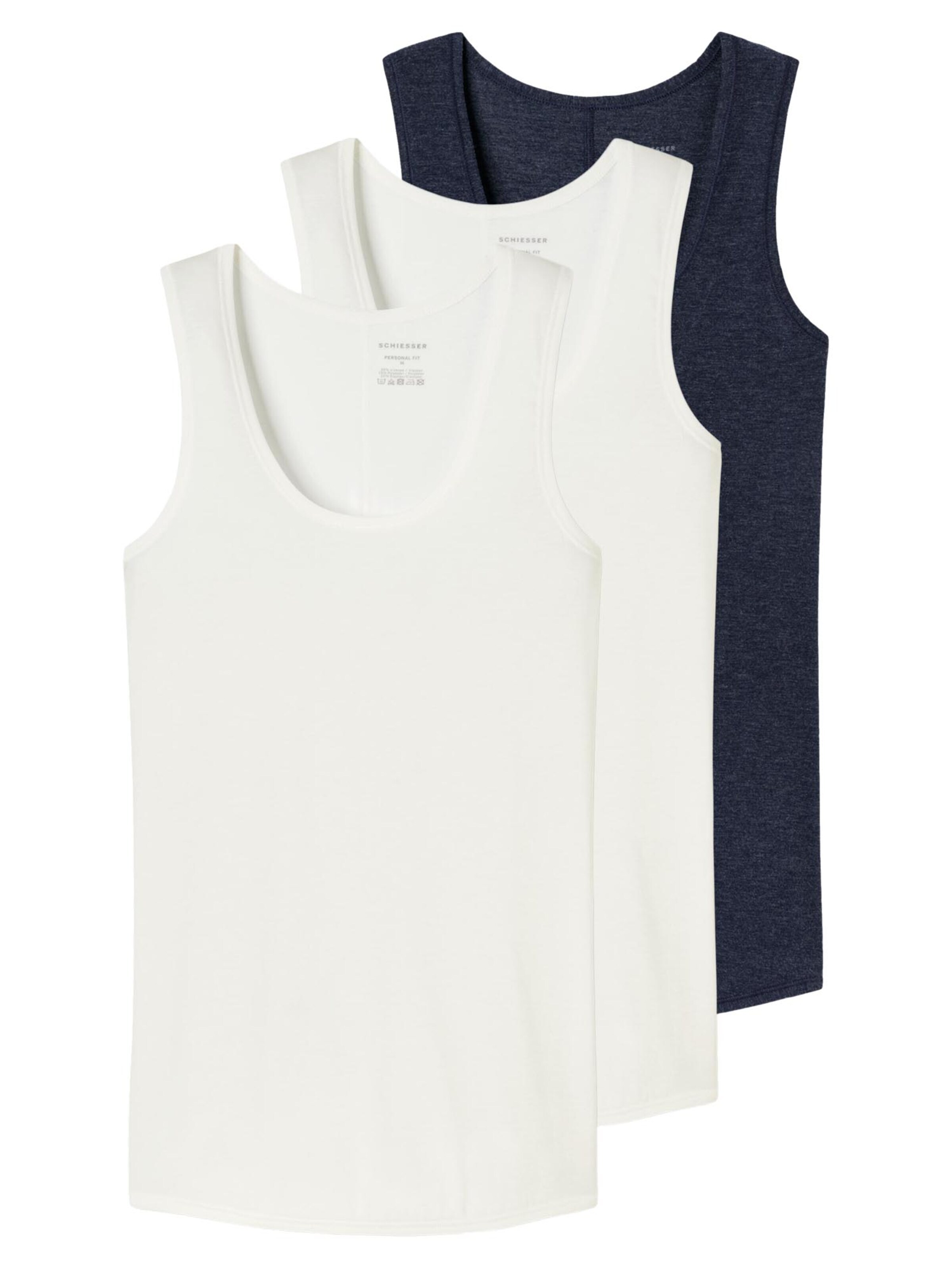 SCHIESSER Undershirt 'Personal Fit' in Blue: front
