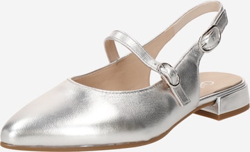 GABOR Slingback Pumps in Silver: front