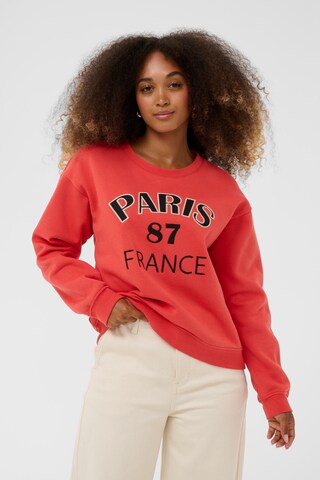 Cream Sweatshirt 'CRBisa' in Rot: Vorderseite