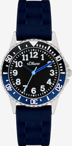 s.Oliver Uhr 'The Happy Time' in Blau: Vorderseite
