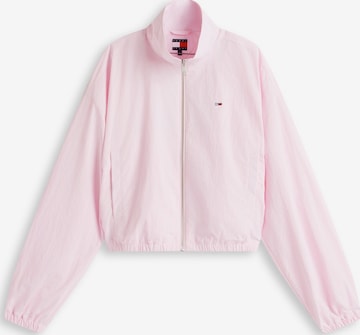 rozā Tommy Jeans Starpsezonu jaka: no priekšpuses